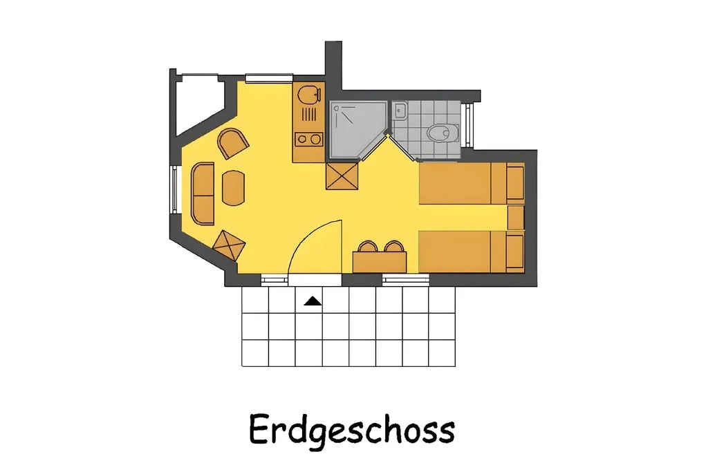 Grundriss Apartment Sonnengärtchen